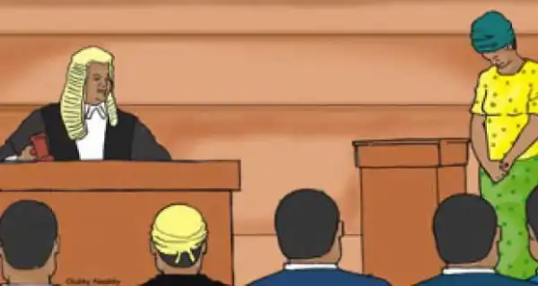 Woman slumps as court mentions her case for hearing